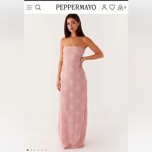 Peppermayo Blush Strapless Gown